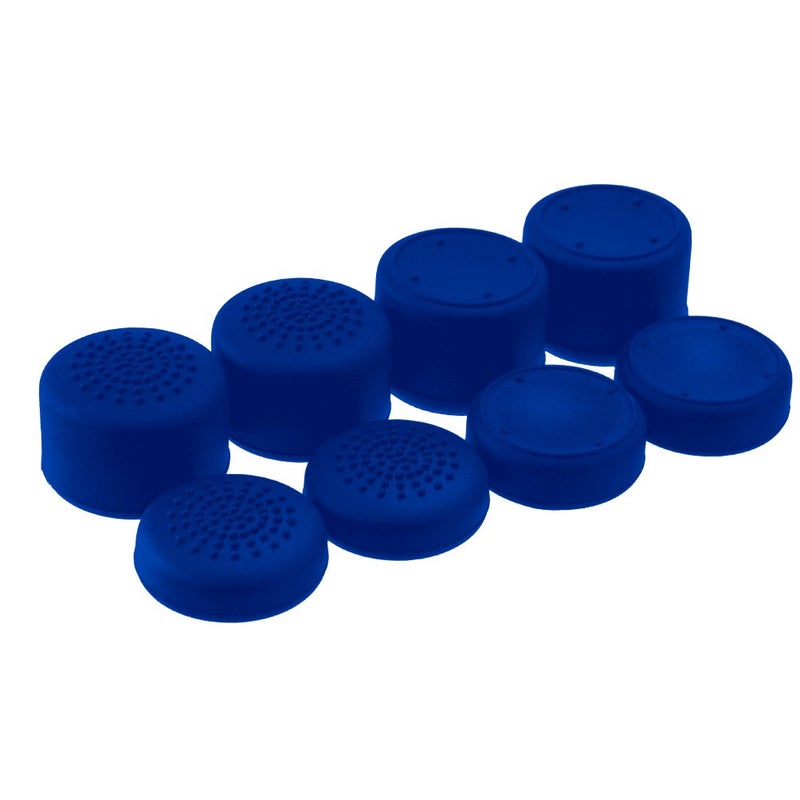 Foamy Lizard AceShot Thumb Grips (8pc) for Xbox One (Series X, S) & Steamdeck by Foamy Lizard â€“ Sweat Free 100% Silicone Precision Raised Antislip Rubber Analog Stick Grips for Xbox One Controller (8 Grips) Blue - Image 1